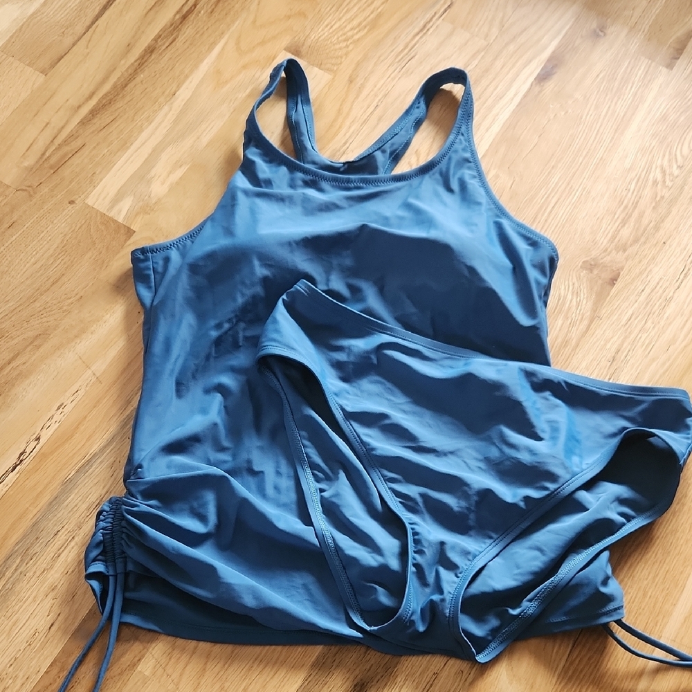 Blue One-Piece Swimsuit
